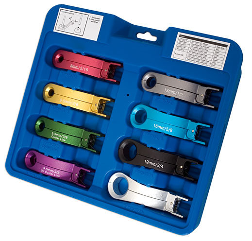 Fuel/air-con/heater Disconnect Tool 8pc