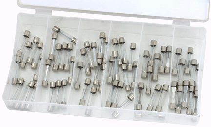 60 Piece Automotive Glass Fuse Set