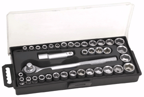 40 Piece 3/8" And 1/4" Drive Socket Set