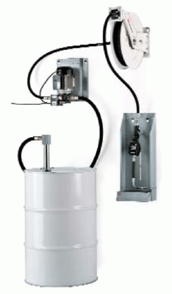 Oil Pump, Hose Reel, Meter & Pressure Switch Package