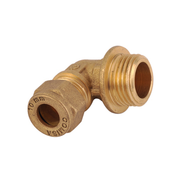 C x M Elbow Brass Compression Fittings