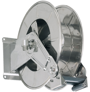 Stainless High Capacity Bare Fuel Hose Reel