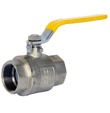 Yellow Handle Lever Ball Valve