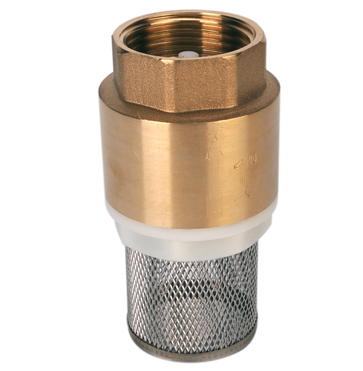 Brass Foot Valve and Strainer