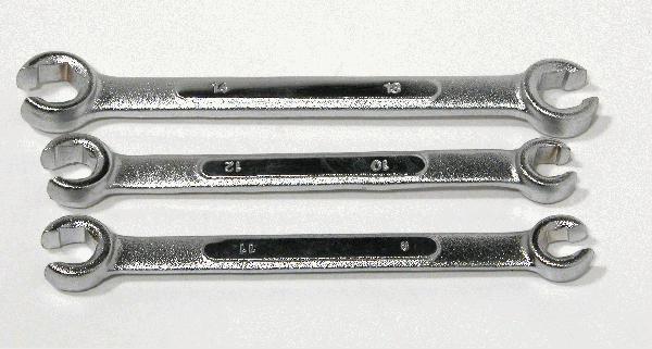 3 Pc Metric Flare Nut Wrench Set